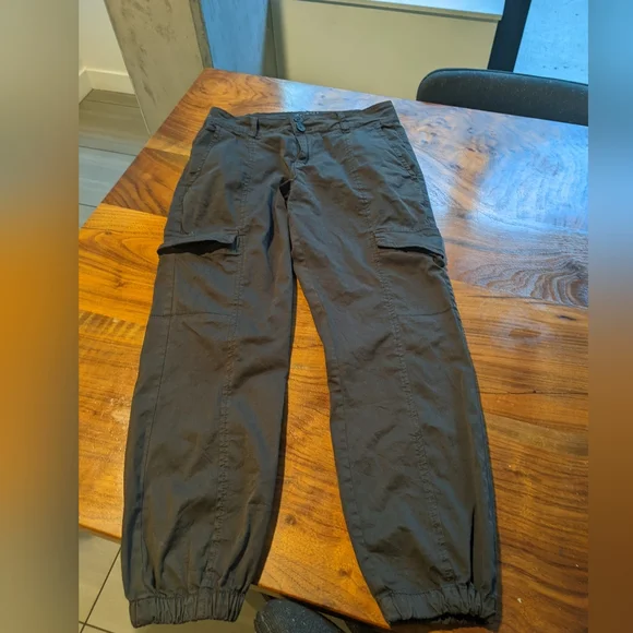 Sanctuary Rebel Cargo Ankle Mid Rise Relaxed Fit Pants CP0694NTO | 25 | Obsedian - Picture 12 of 14